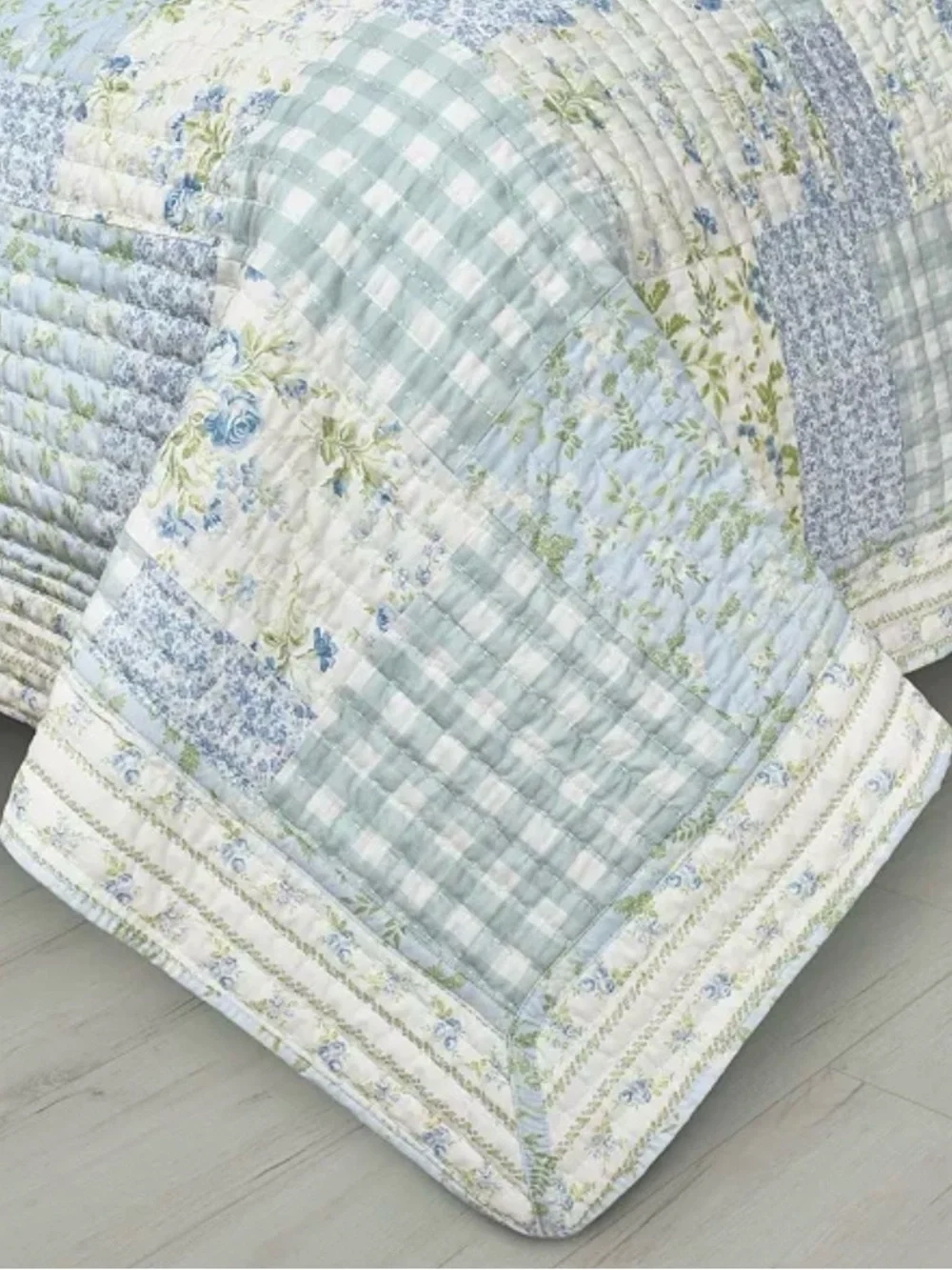 Piper & Wright Karalena Cotton Quilt, Full/Queen 90x90in